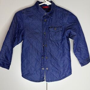 Tommy Hilfiger Boys Quilted Denim Shirt Jacket Size 5